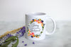 Tropical Floral Will You Be My Bridesmaid? Custom Name - White Ceramic Mug