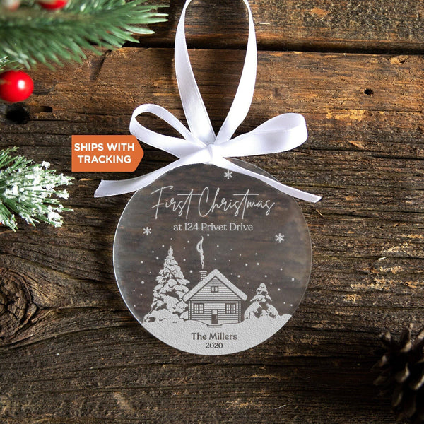 Personalized First Christmas New Home Ornament