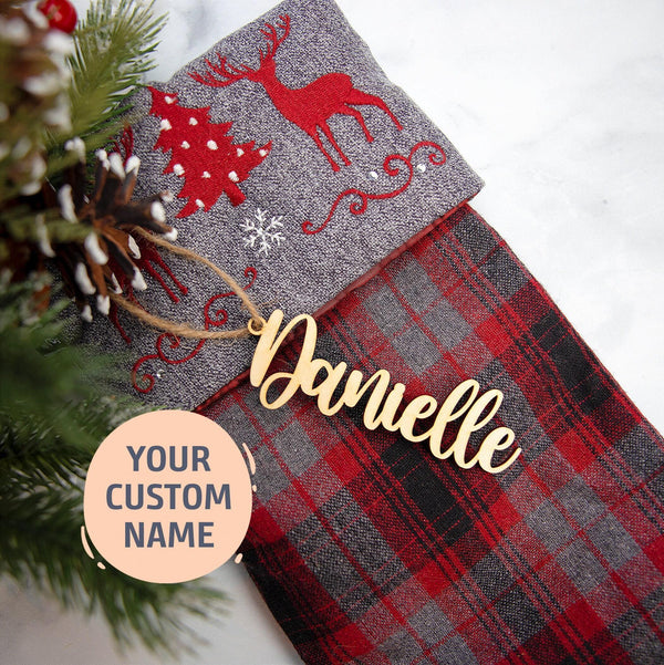 Christmas Stocking Name Tag
