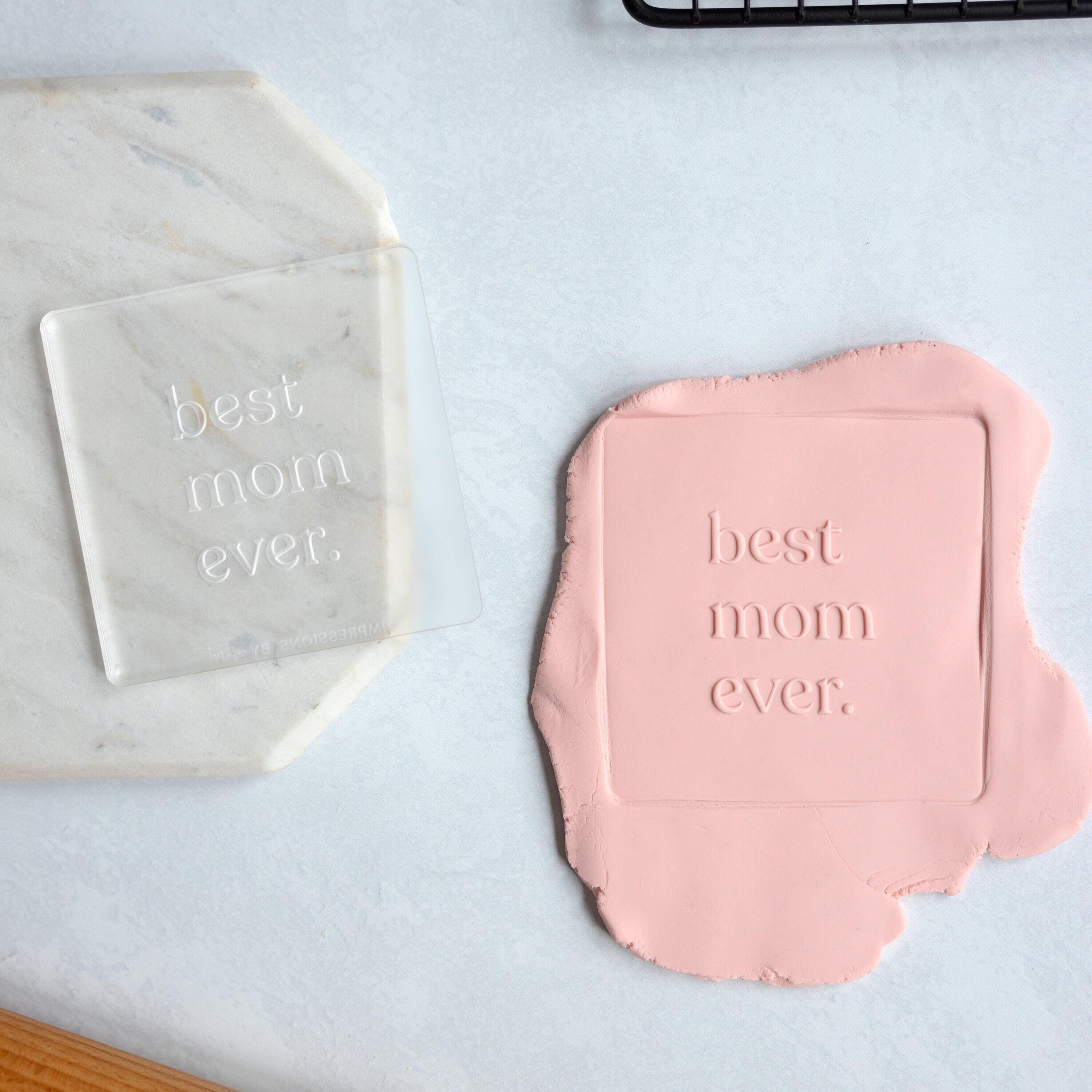 Happy Mother's Day Fondant Embosser Stamp and Cutter