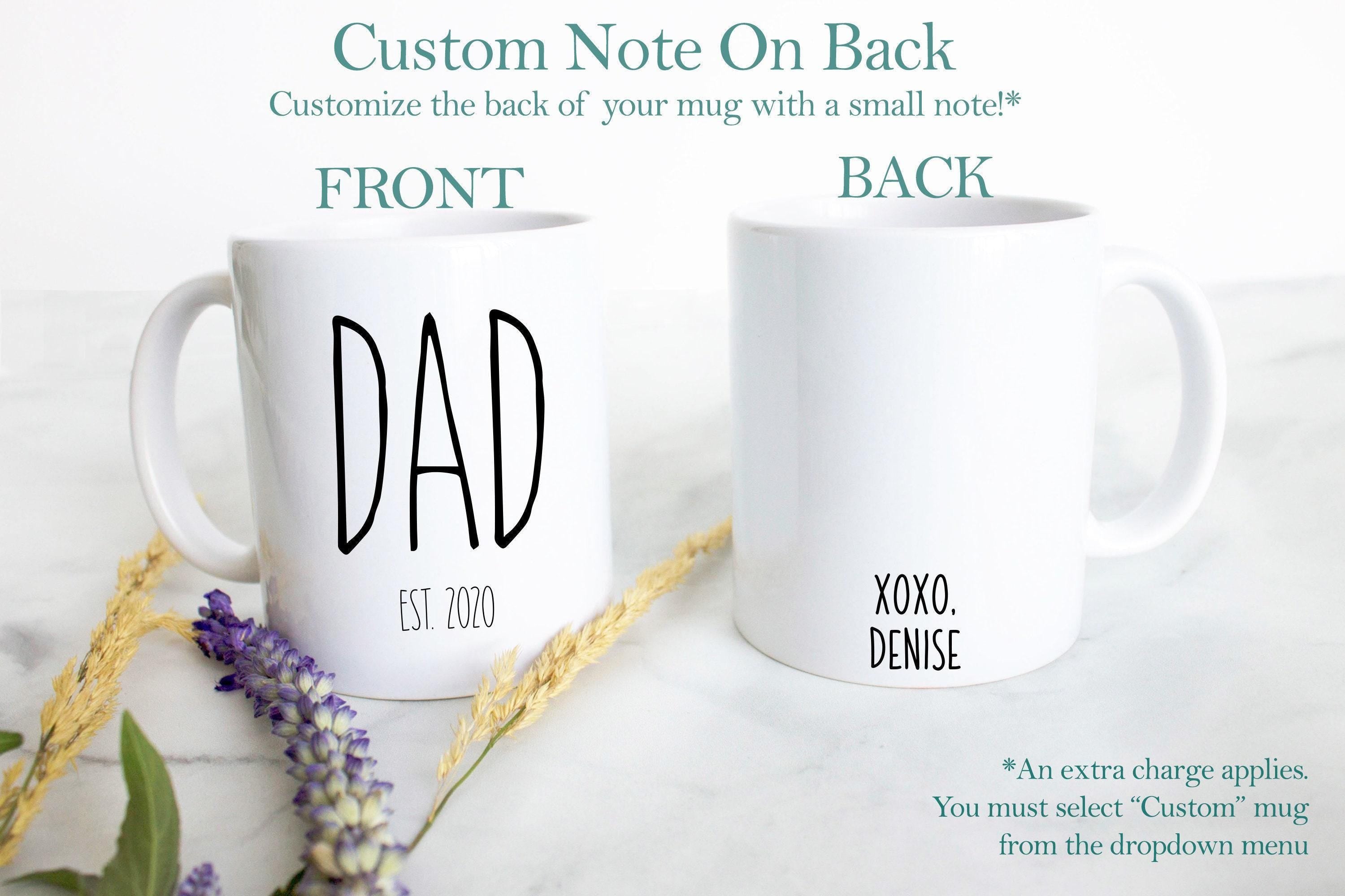 Mom and Dad Individual or Mug Set EST #7 - White Ceramic Mug