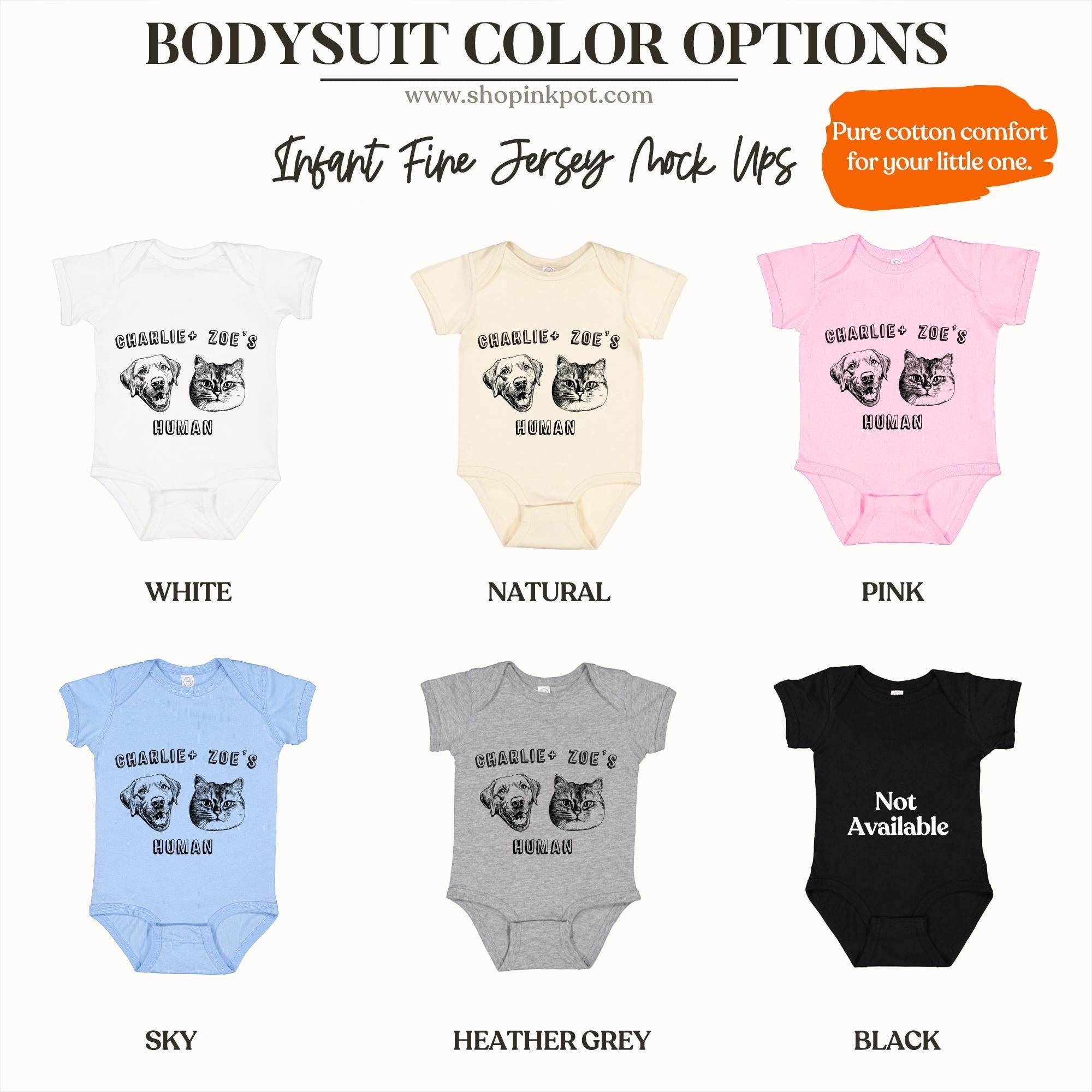 Custom Pet's Human Bodysuit | Protected By Pets, Newborn Outfit, Gift for Baby, Dog Brother, Baby Announcement,Cat Portrait,New Best Friend