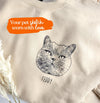 Custom Pet Face Sweatshirt | Custom Dog Photo and Name Sweater, Custom Dog Cat Portrait Gift, Pet Memorial Gift, Dog Mom Gift
