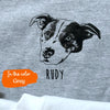 Custom Pet Portrait Sweatshirt: Dog or Cat Photo Memorial Gift