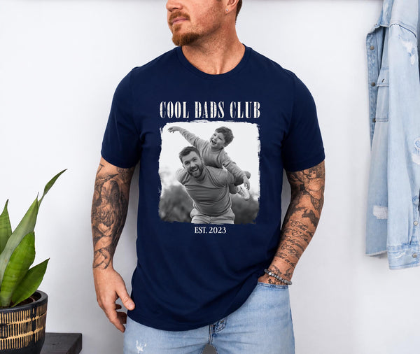 Custom Photo Dad Shirt, Personalized Dad Tee, Fathers Day Gift For Dad, Picture Shirt, Dad And Kids Photo Shirt