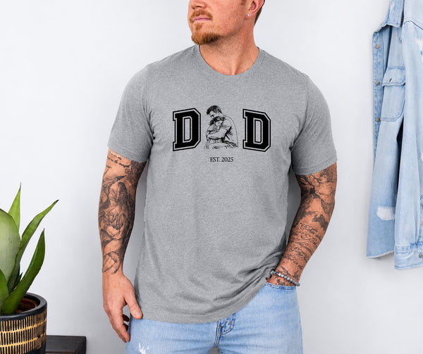 Custom Photo Dad Shirt, Personalized Father Daughter Shirt, Father's Day Gift for Dad, Photo Upload Tee, Dad Est Year Shirt