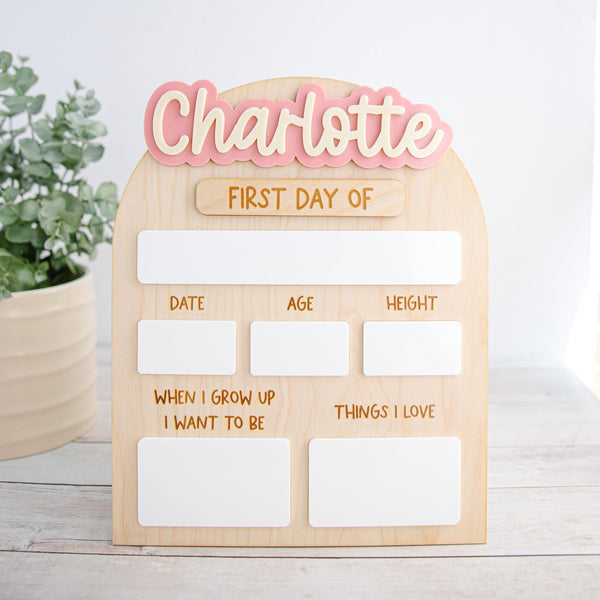First & Last Day of School Sign