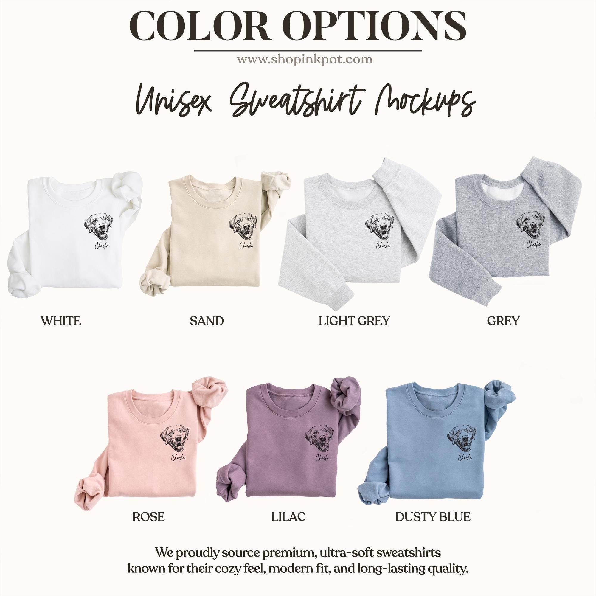 Custom Pet Portrait Shirt or Sweatshirt