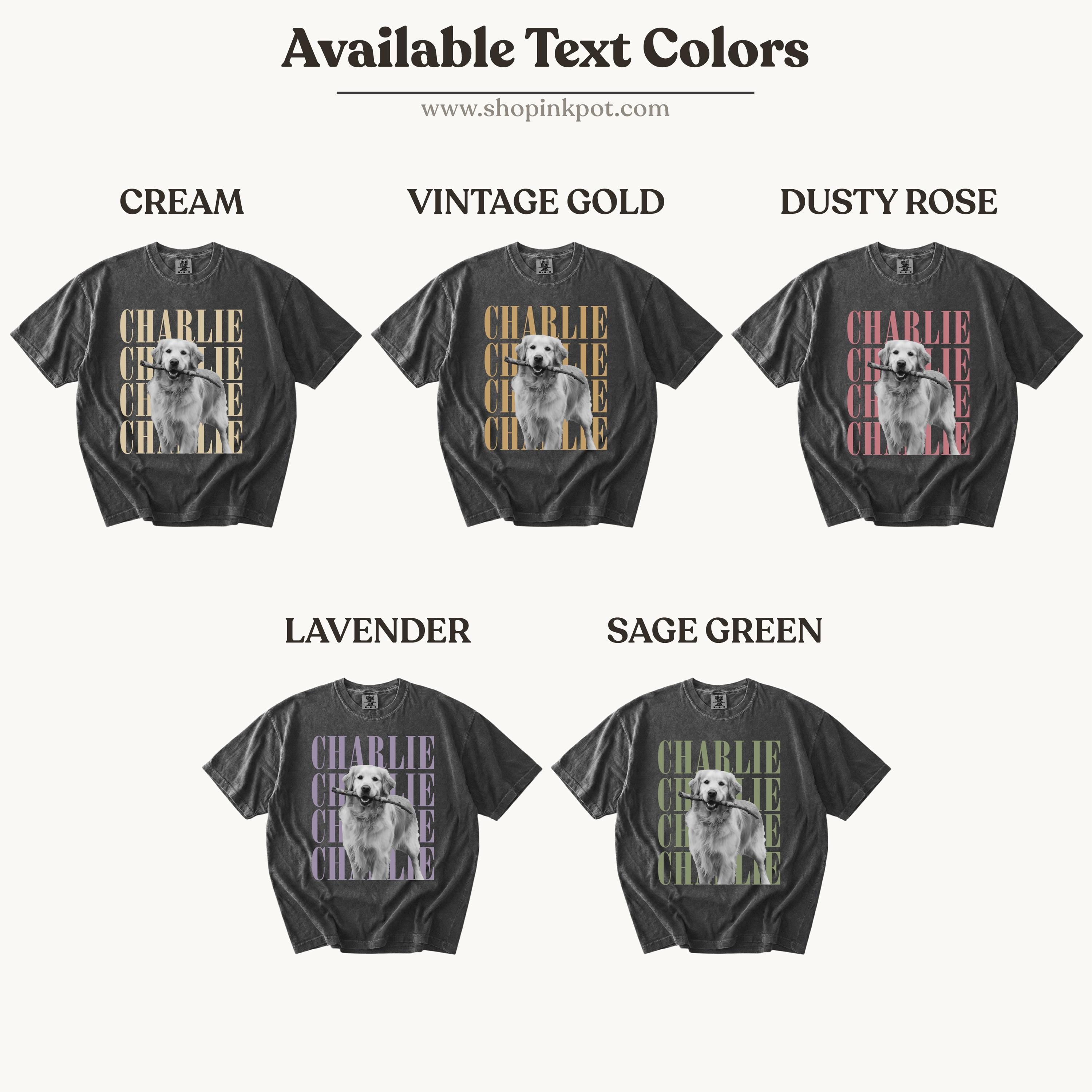 Comfort Colors® Custom Pet Photo Shirt or Sweatshirt, Personalized Pet Name T-Shirt, Vintage Dog & Cat Shirt