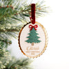 Baby's First Christmas Ornament 2026, Personalized Wood Christmas Tree Ornament, Custom Baby Name Keepsake, Newborn Christmas Gift