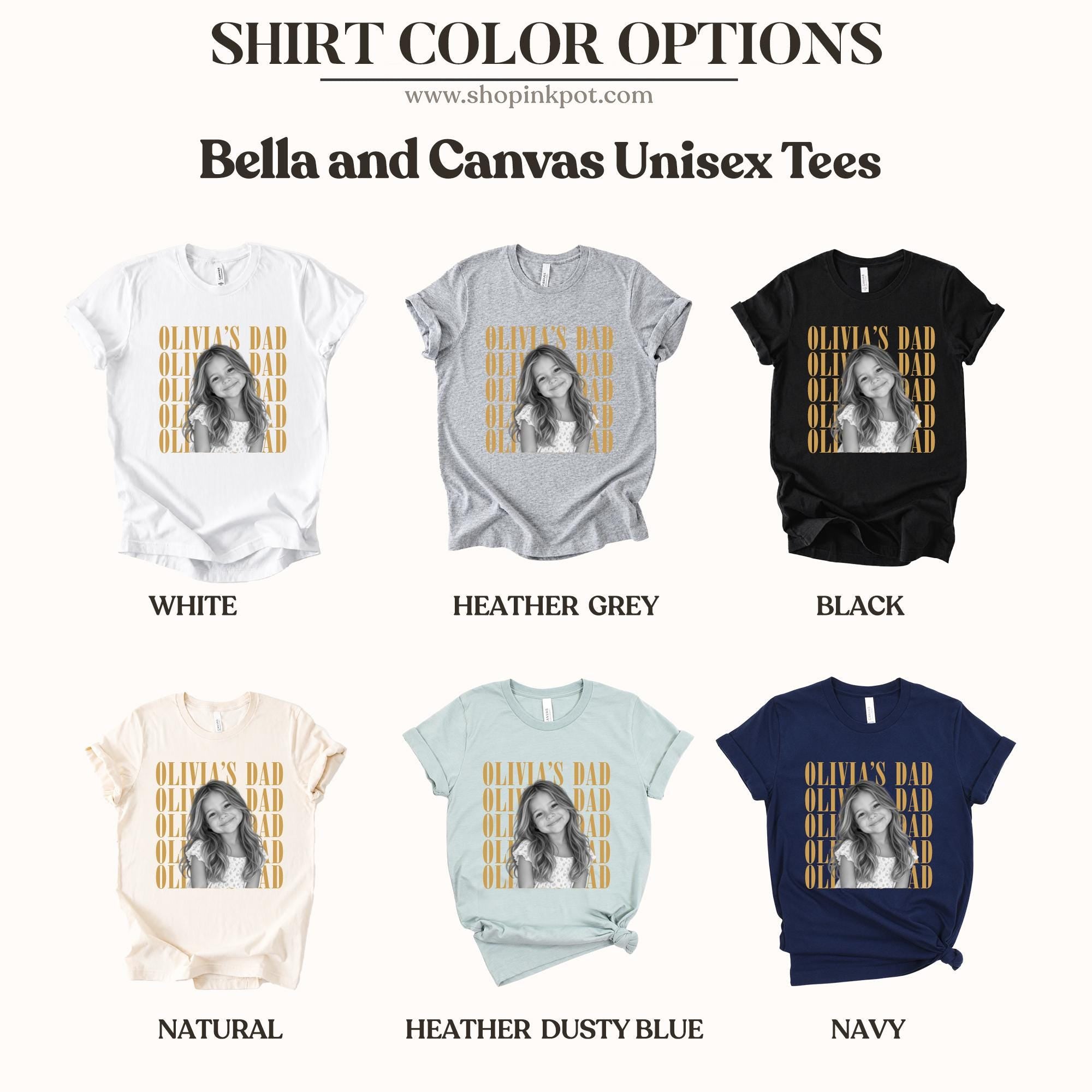 Comfort Colors® Custom Dad Photo Shirt or Sweatshirt, Personalized Vintage Dad T-Shirt, Father’s Day Gift for Dad